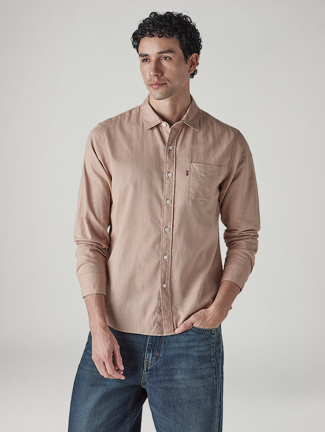 Men's Solid Slim Fit Linen Shirt
