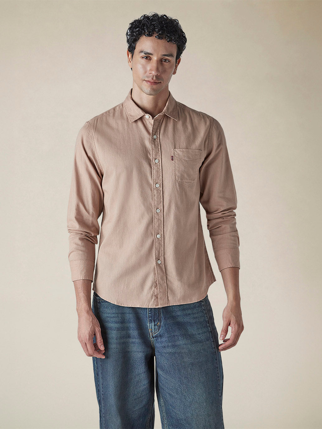 Men's Solid Slim Fit Linen Shirt - 8dbd46c9-1064-4ae5-a60b-db9aeb73861c View