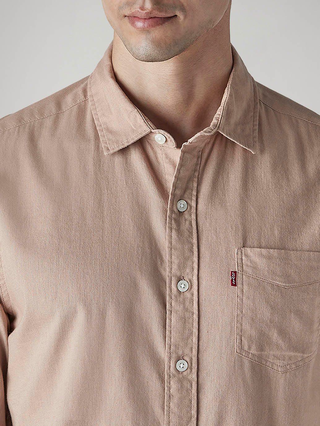 Men's Solid Slim Fit Linen Shirt - 20 View
