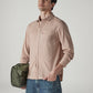 Men's Solid Slim Fit Linen Shirt - Side View