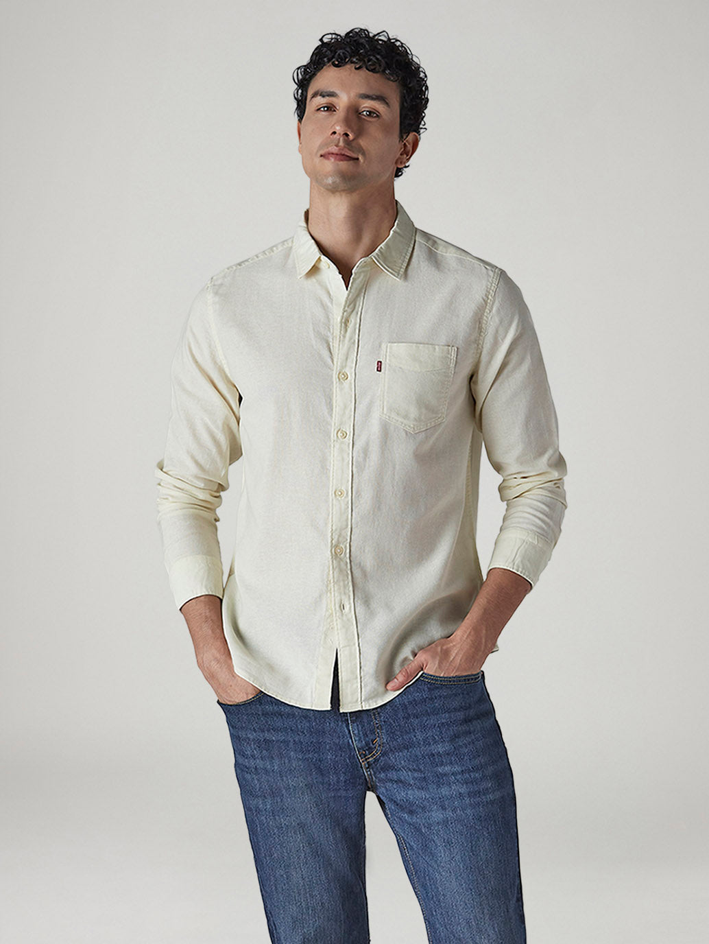 Men's Solid Slim Fit Oxford Shirt