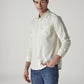 Men's Solid Slim Fit Oxford Shirt - Side View