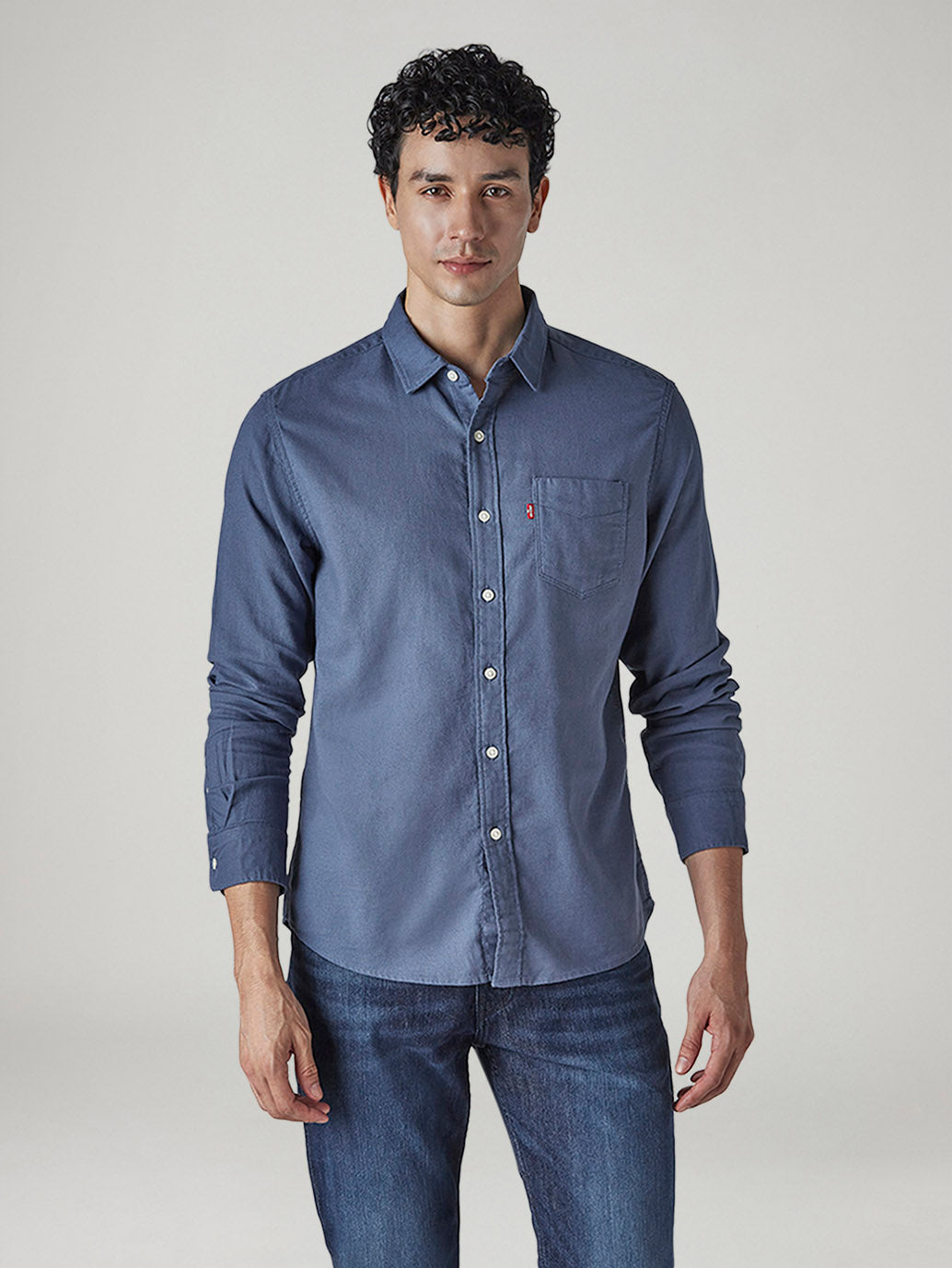 Men's Solid Slim Fit Oxford Shirt - 20 View