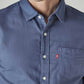 Men's Solid Slim Fit Oxford Shirt - 20 View