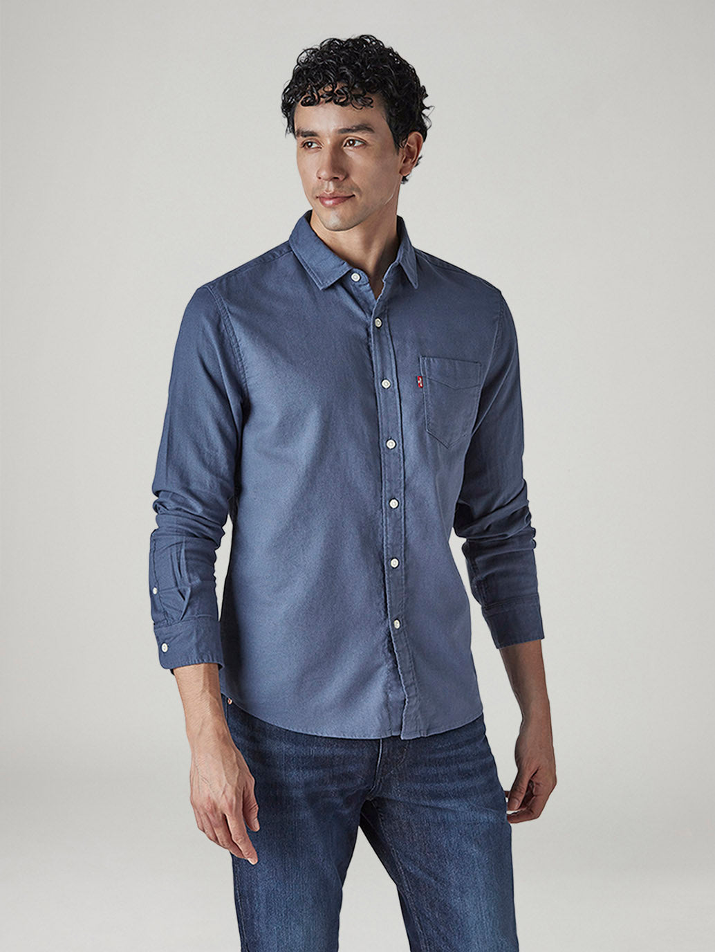 Men's Solid Slim Fit Oxford Shirt - 20 View