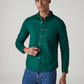 Men's Solid Slim Fit Oxford Shirt - Styleshot View