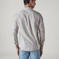 Men's Striped Relaxed Fit Dobby Shirt - Back View