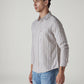 Men's Striped Relaxed Fit Dobby Shirt - Side View