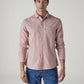 Men's Striped Relaxed Fit Dobby Shirt - Front View