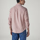Men's Striped Relaxed Fit Dobby Shirt - Back View