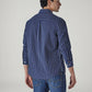 Men's Striped Relaxed Fit Dobby Shirt - Back View