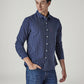 Men's Striped Relaxed Fit Dobby Shirt - Side View