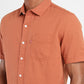 Men's Solid Spread Collar Shirt