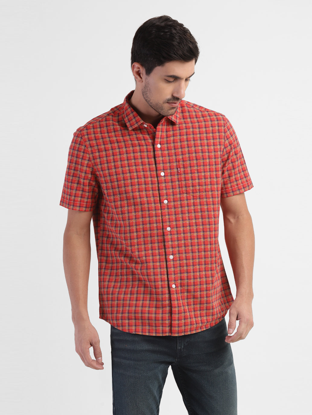 Men's Checkered Slim Fit Shirt