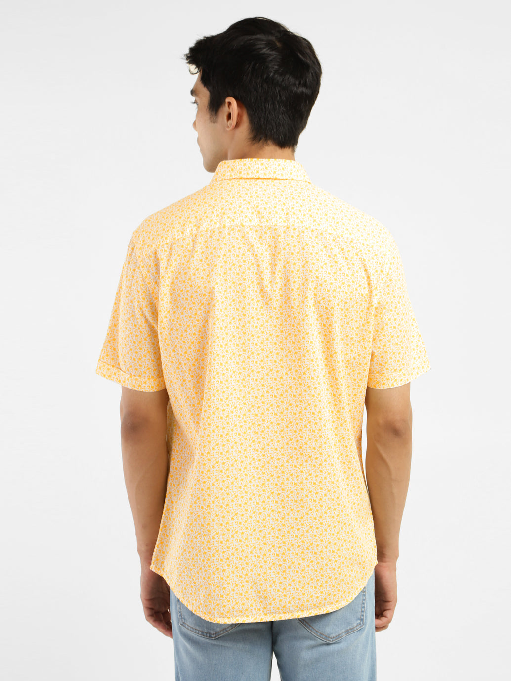 Men's Floral Print Slim Fit Shirt - 1082e841-ae88-46e9-a456-ca0e3da886a0 View