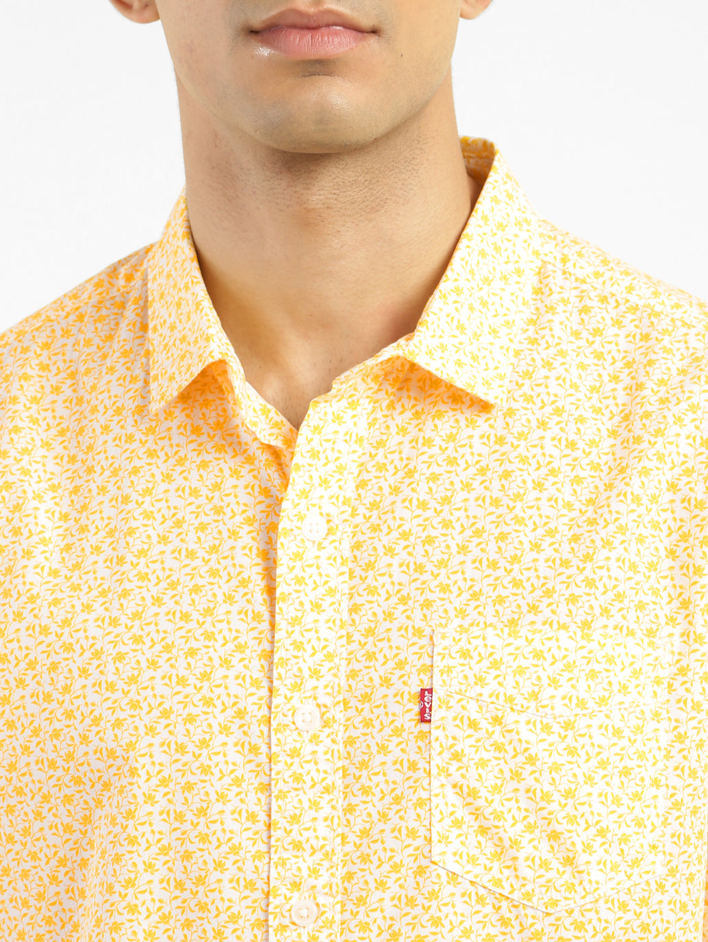 Men's Floral Print Slim Fit Shirt - 6fc4dfc8-1d0a-4658-be8f-db8cb4faa758 View