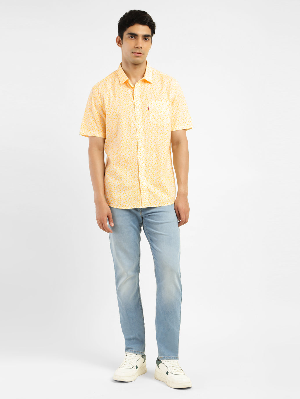 Men's Floral Print Slim Fit Shirt - cfc51bf3-dfd5-4775-983b-66c791c024fc View