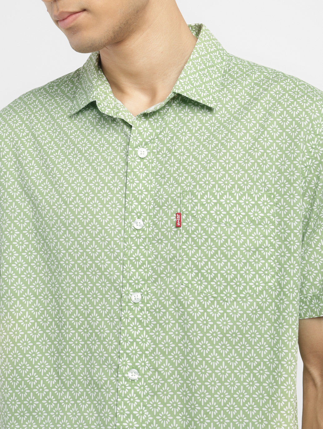 Men's Jacquard Slim Fit Shirt - 1dfd14d3-866a-40e1-9ebd-cdbdea0c200c View