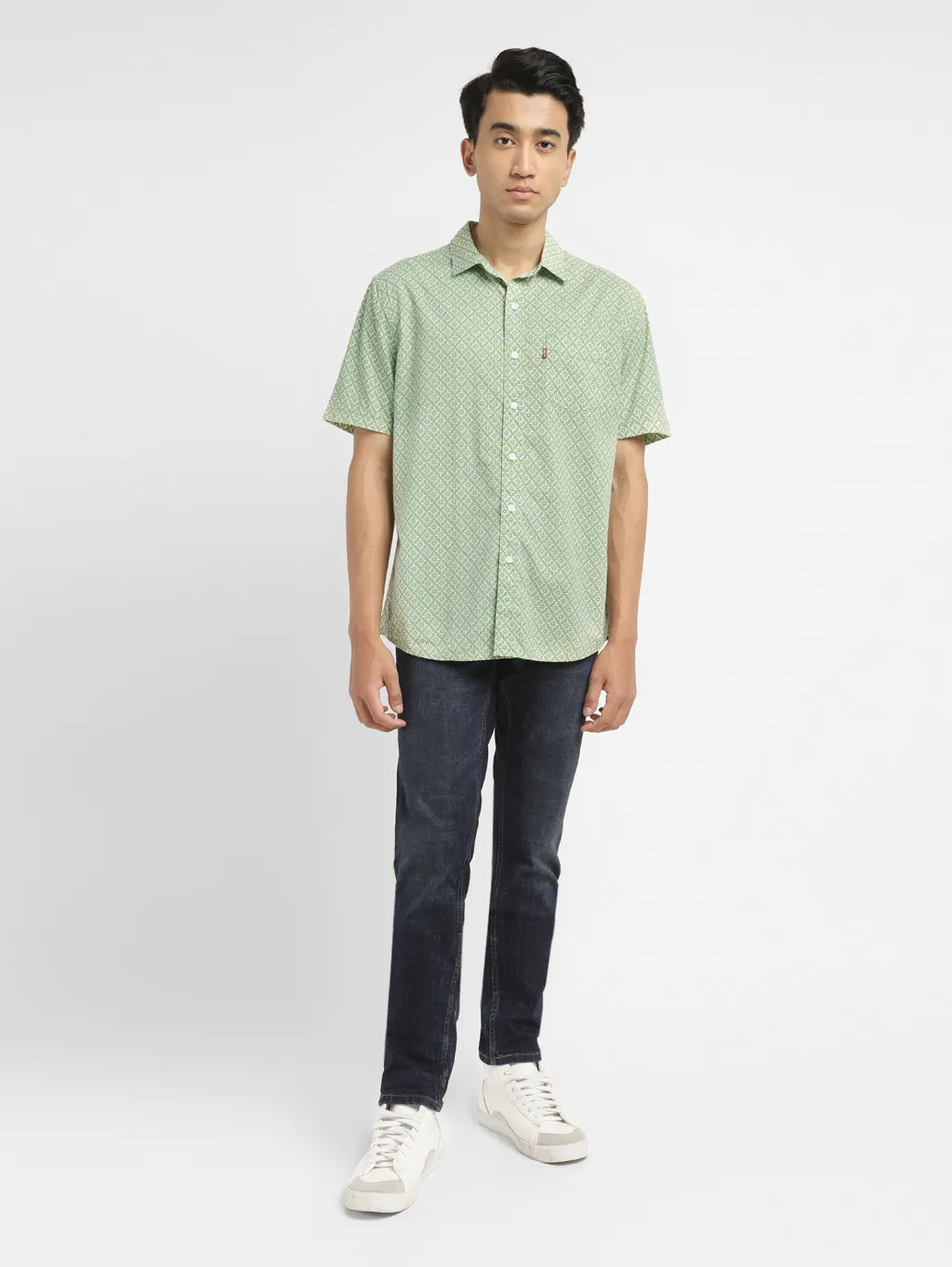 Men's Jacquard Slim Fit Shirt - d2a36268-9441-4049-9b9d-5984841ab5f4 View