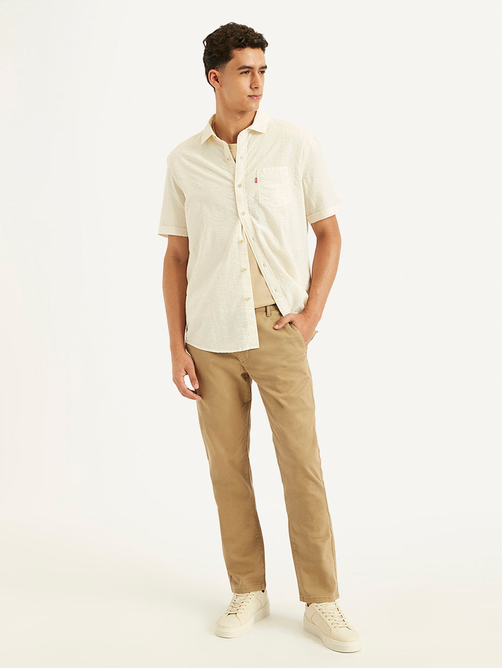 Men's Textured Slim Fit Shirt
