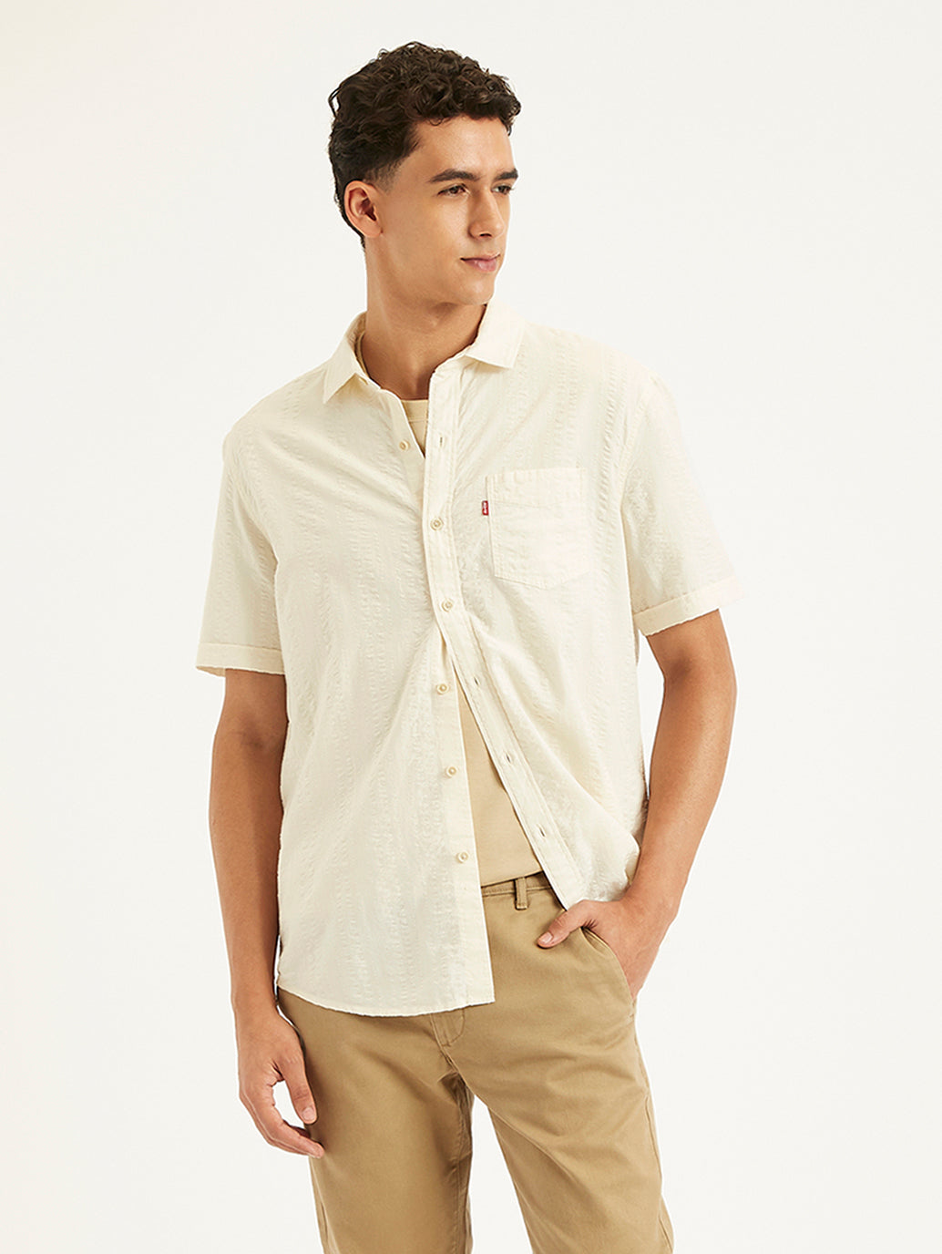 Men's Textured Regular Fit Shirt