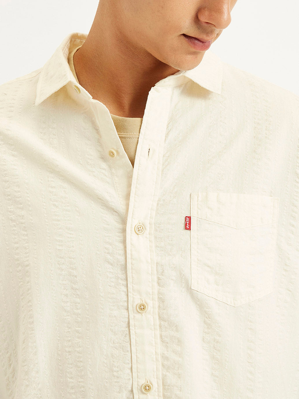 Men's Textured Regular Fit Shirt