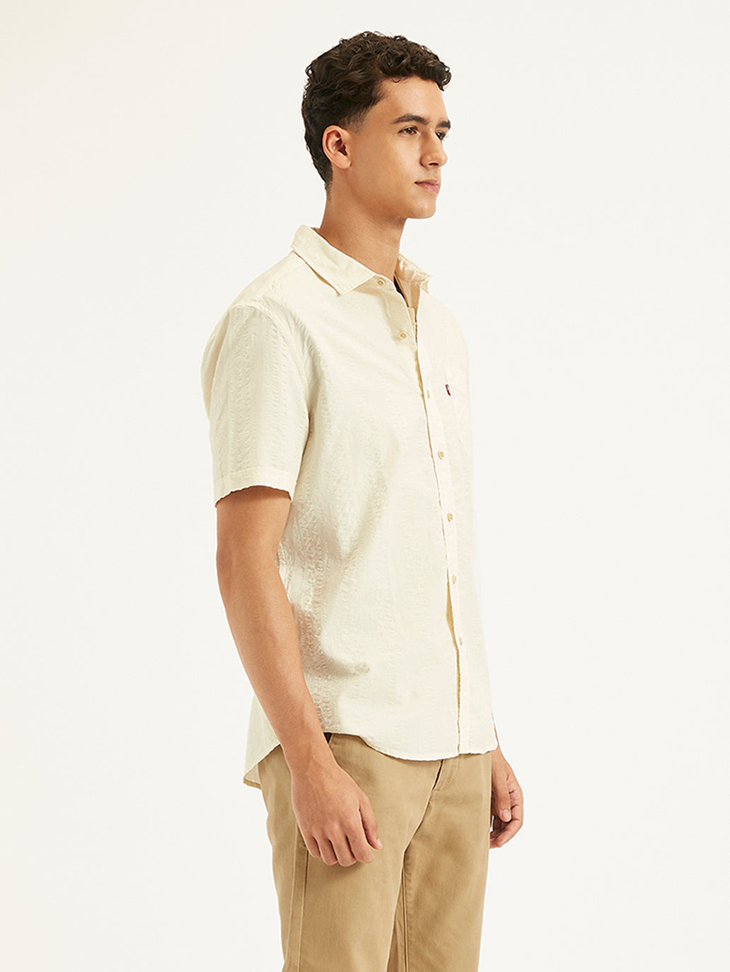 Men's Textured Regular Fit Shirt