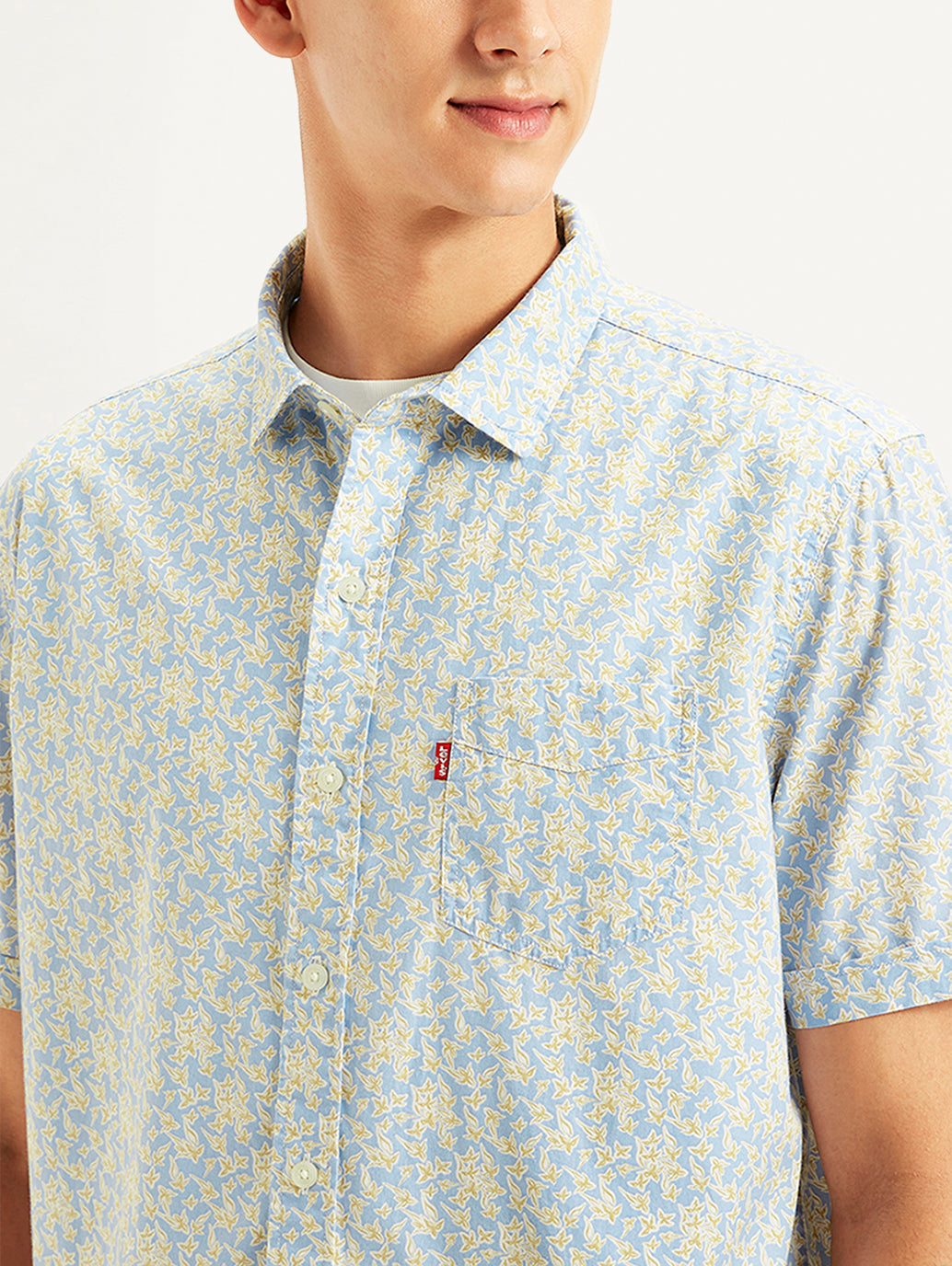 Men's Floral Print Regular Fit Shirt