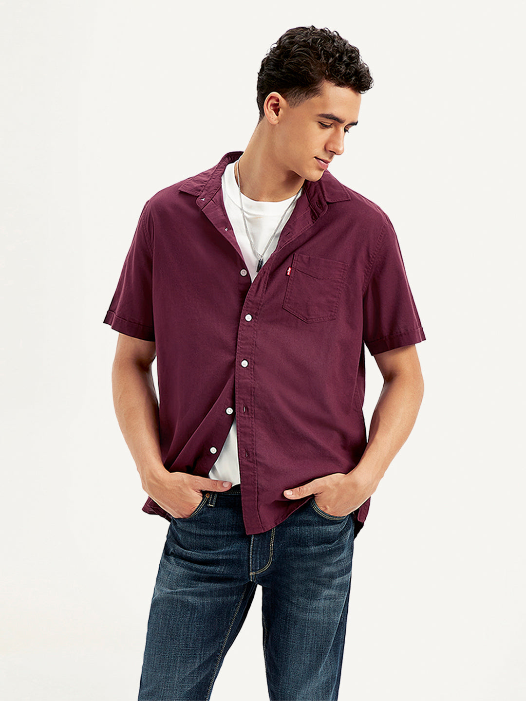 Men's Solid Slim Fit Shirt