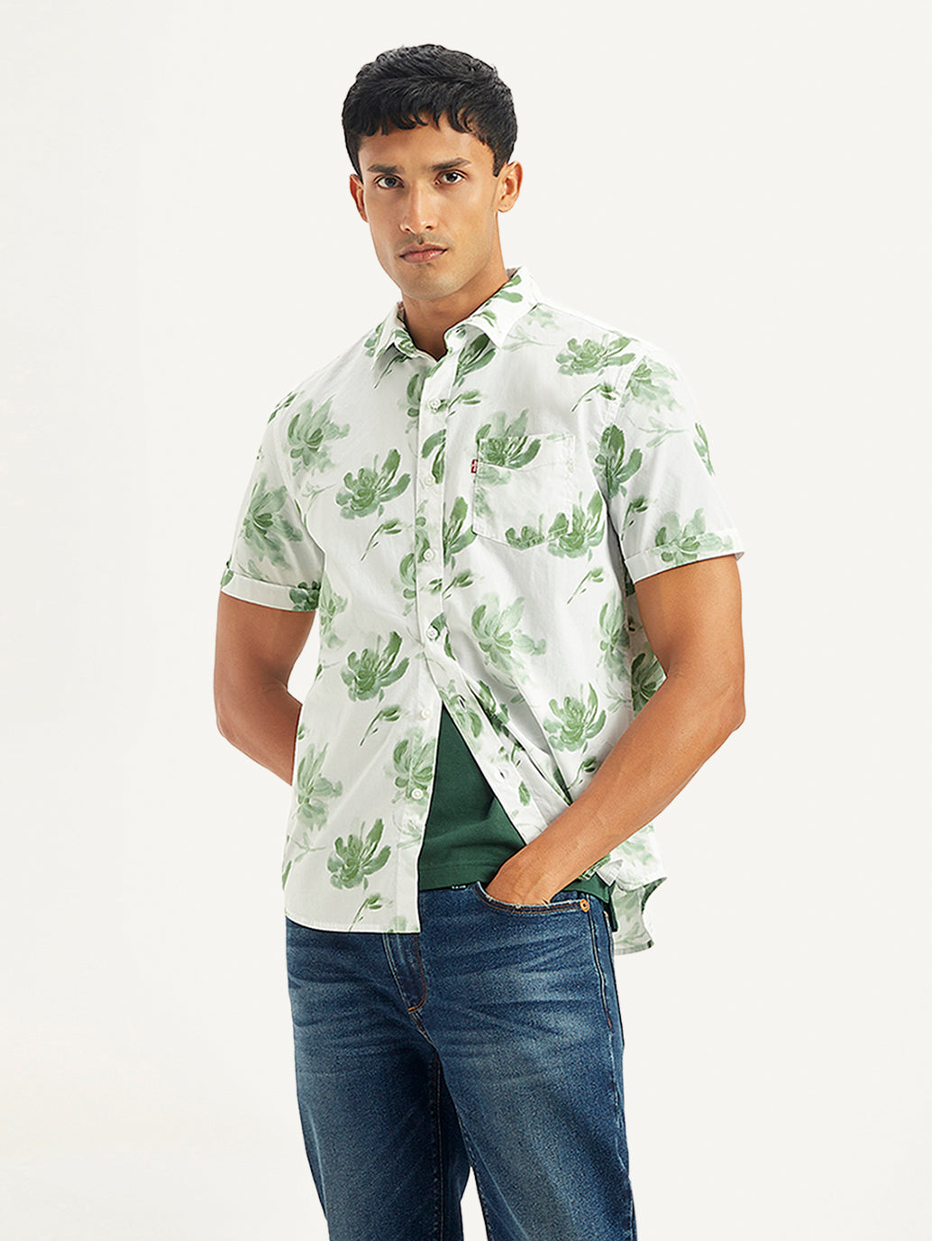 Men's Floral Slim Fit Shirt