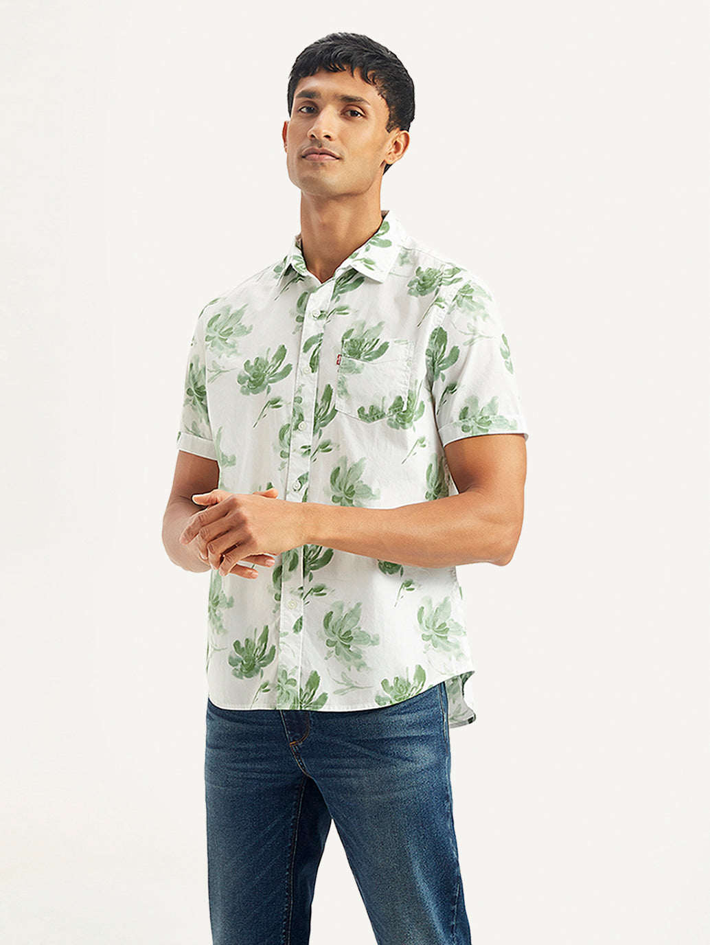 Men's Floral Slim Fit Shirt