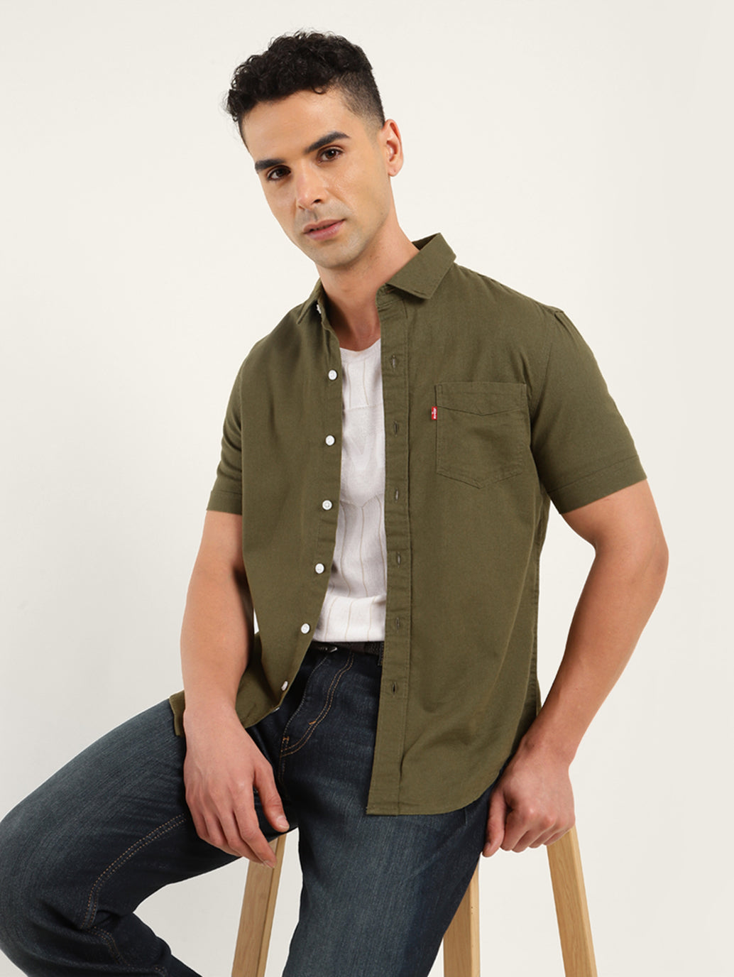 Men's Solid Slim Fit Shirt