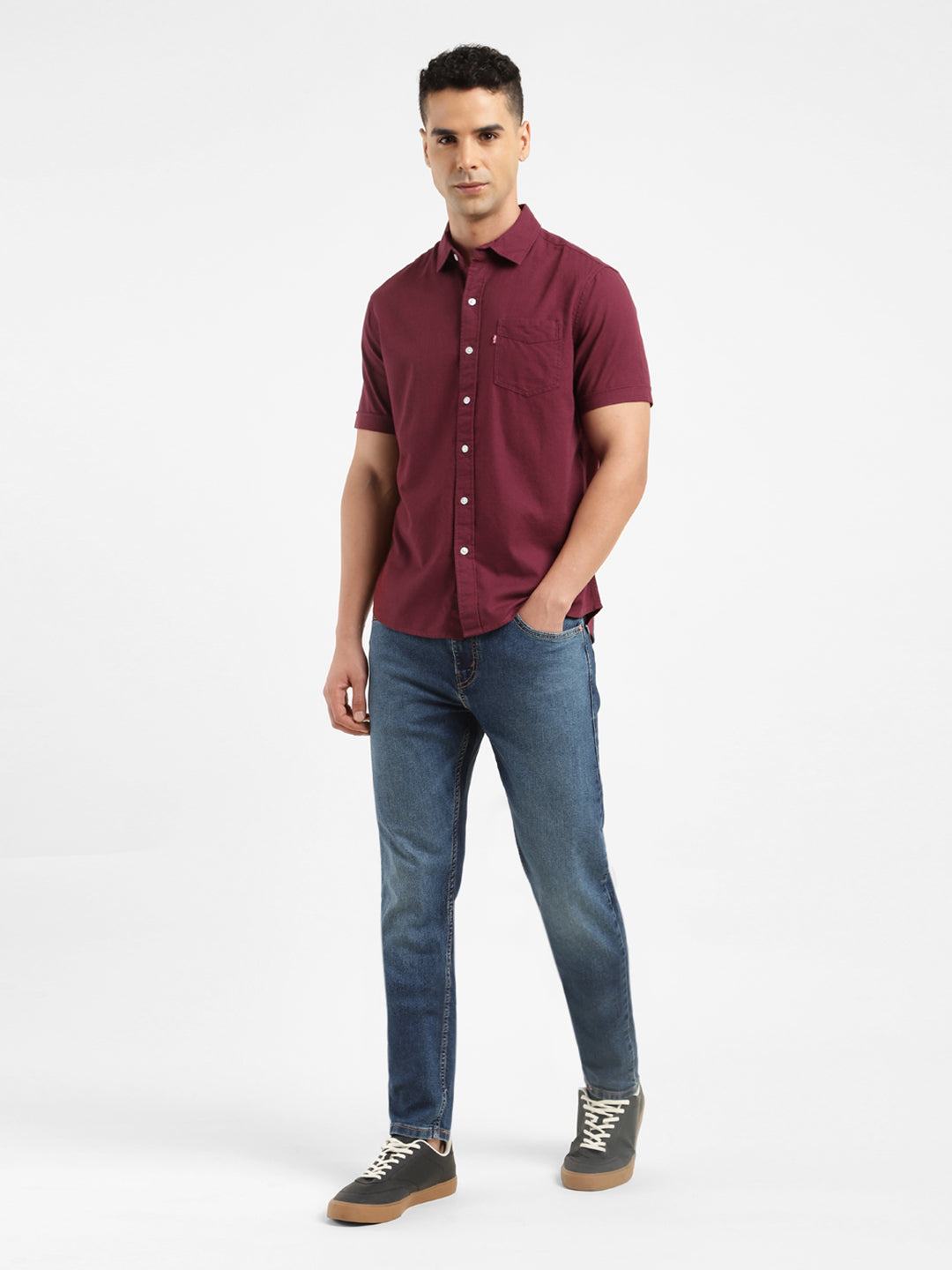 Men's Solid Slim Fit Shirt