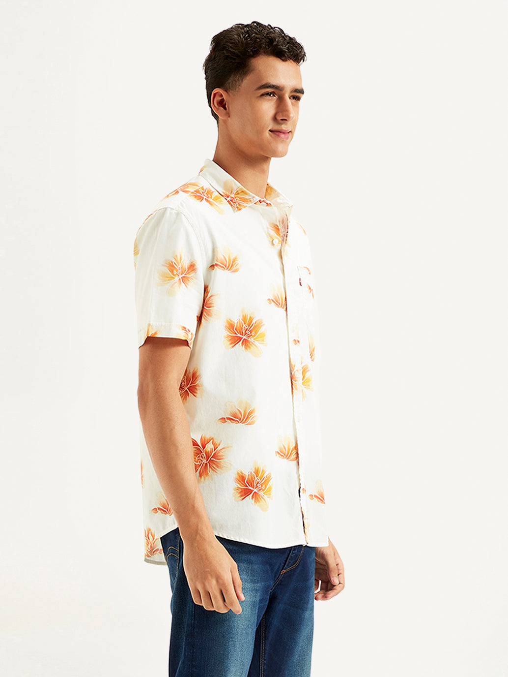 Men's All Over Printed Slim Fit Shirt