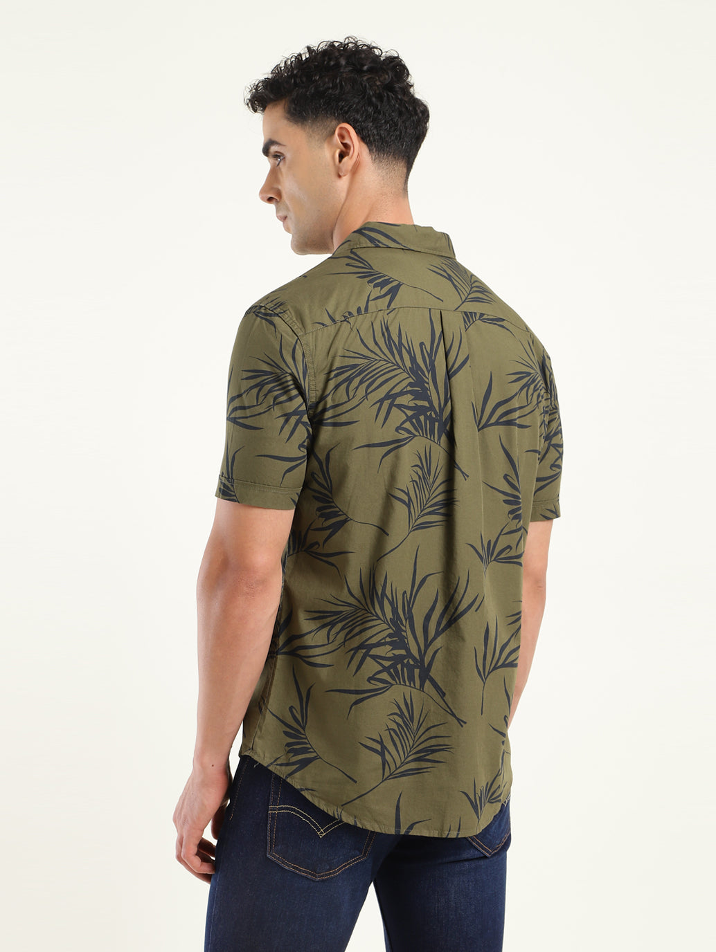 Men's All Over Printed Slim Fit Shirt