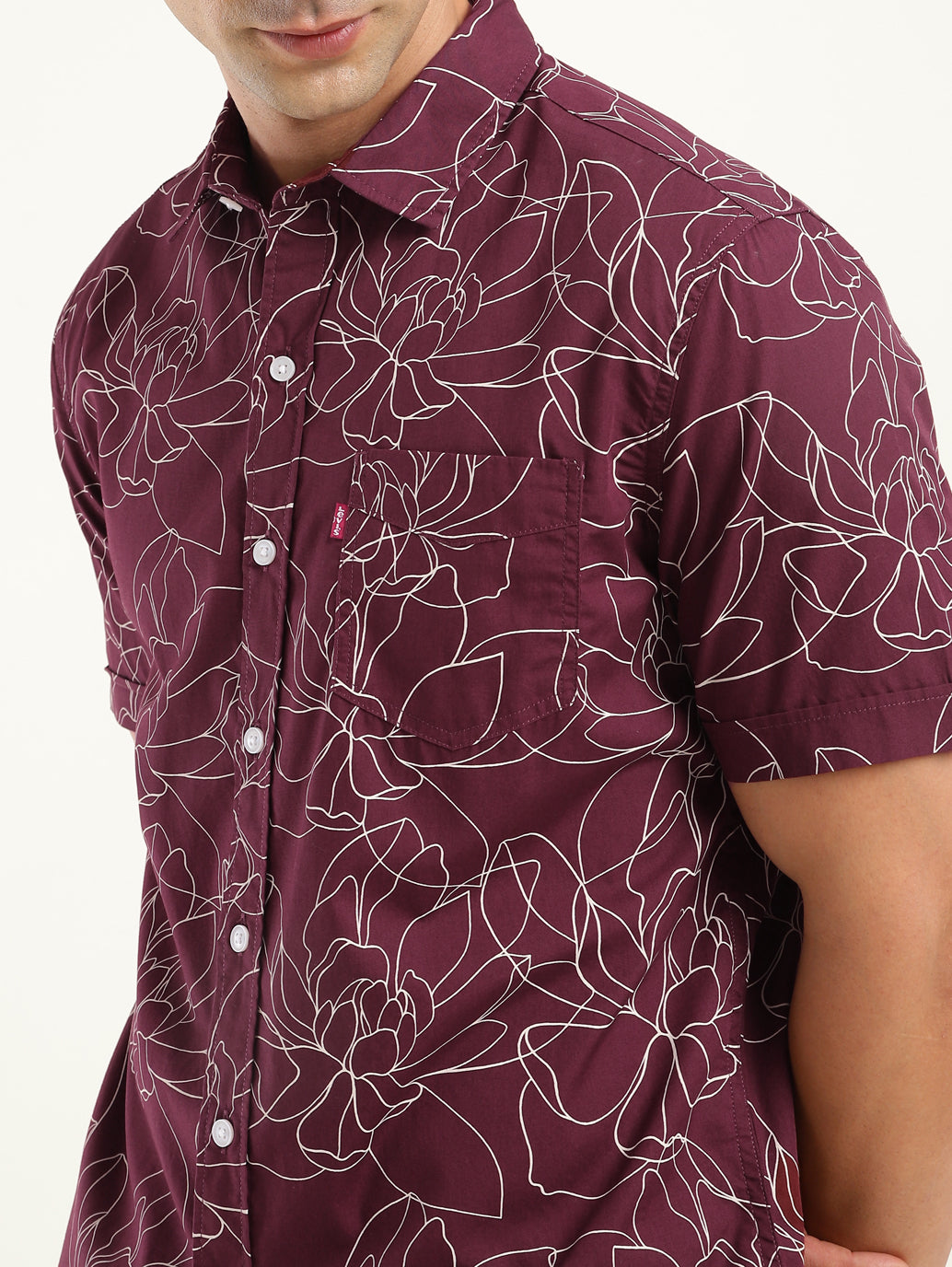 Men's All Over Printed Slim Fit Shirt