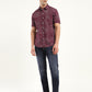 Men's All Over Printed Slim Fit Shirt