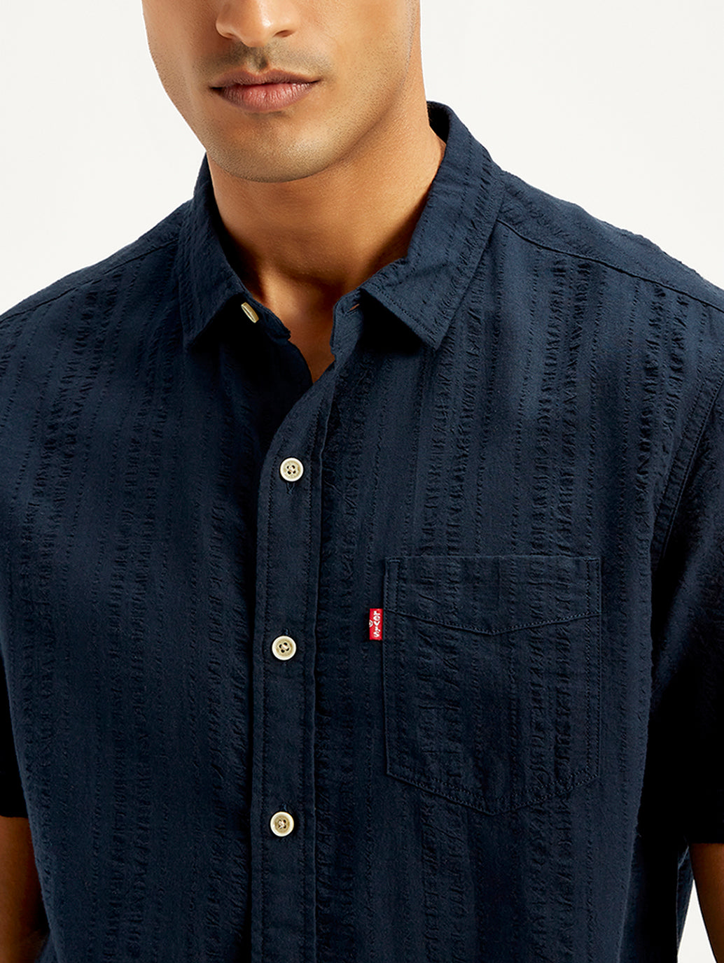 Men's Textured Regular Fit Shirt