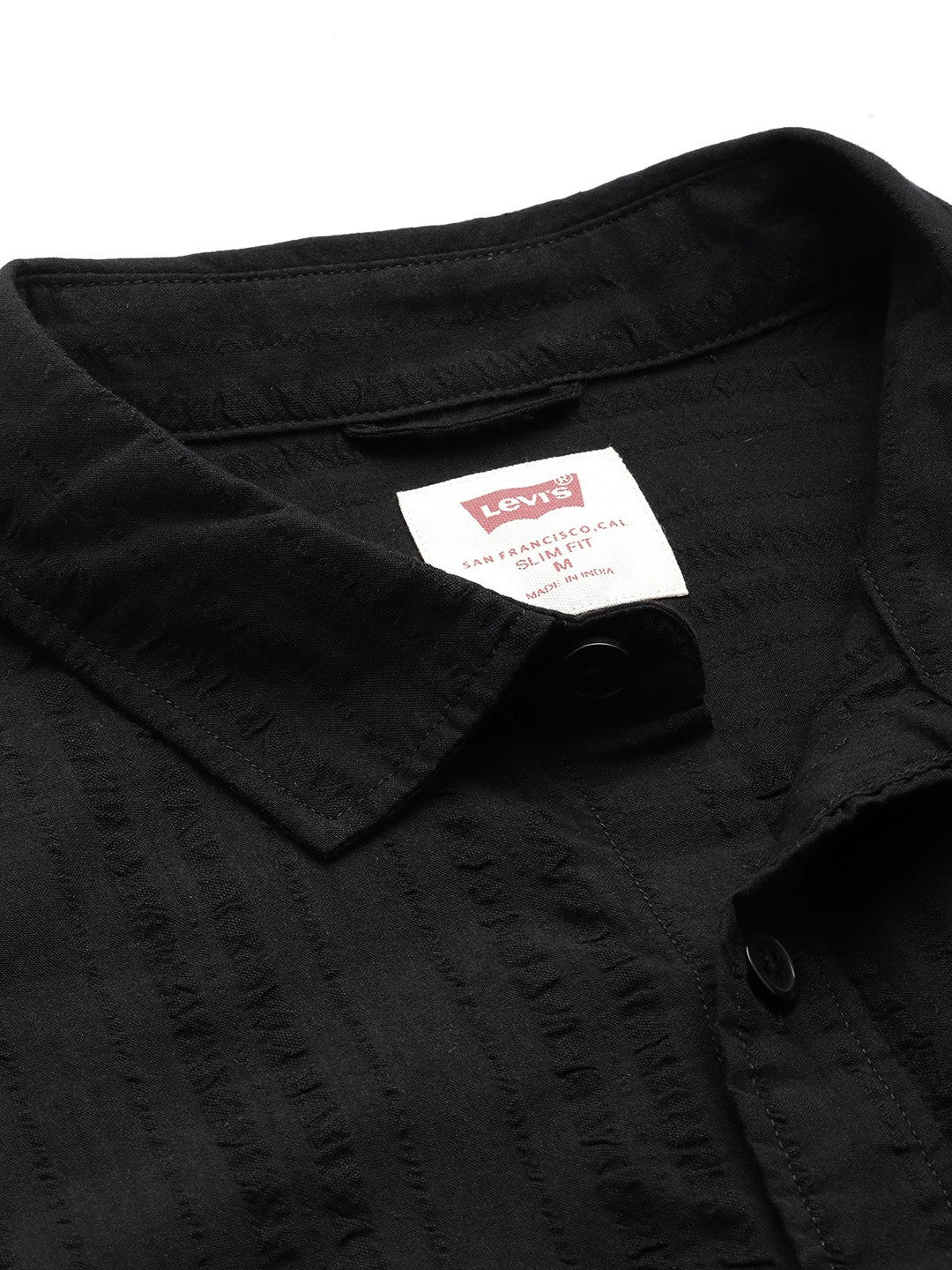 Men's Textured Slim Fit Shirt - 2 View