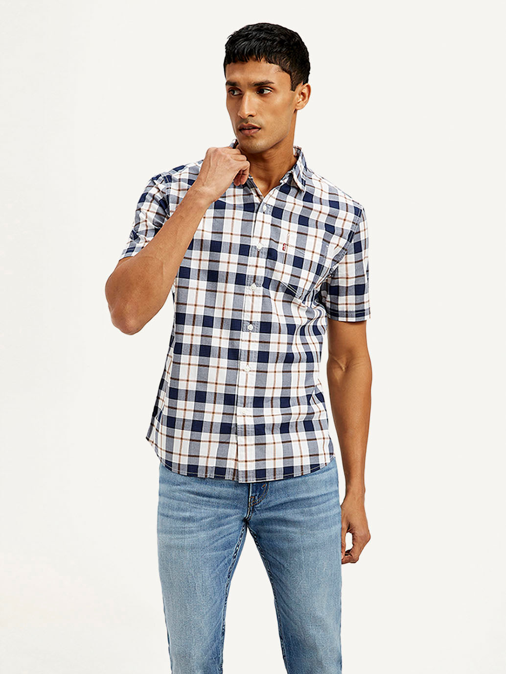 Men's Checkered Slim Fit Shirt