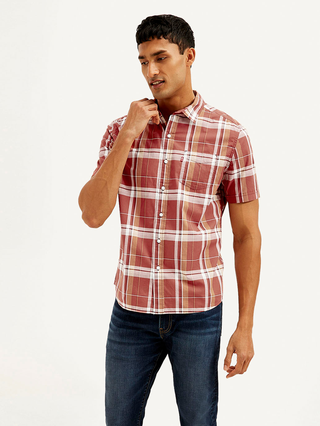 Men's Checkered Slim Fit Shirt