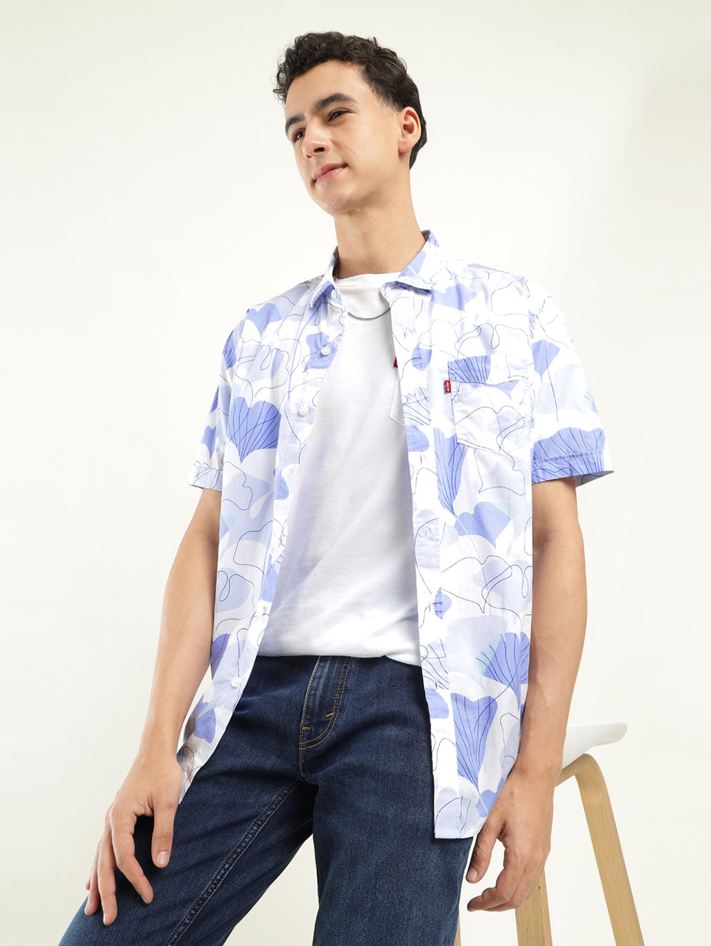 Men's Printed Slim Fit Shirt