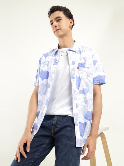 Men's Printed Slim Fit Shirt-image-5