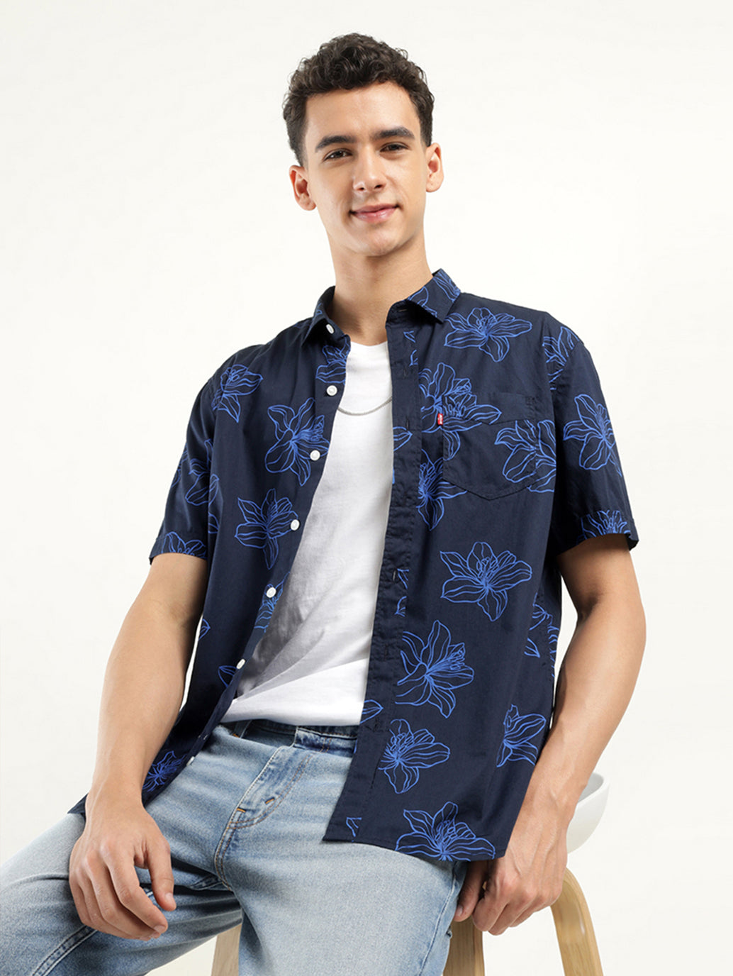 Men's Printed Slim Fit Shirt