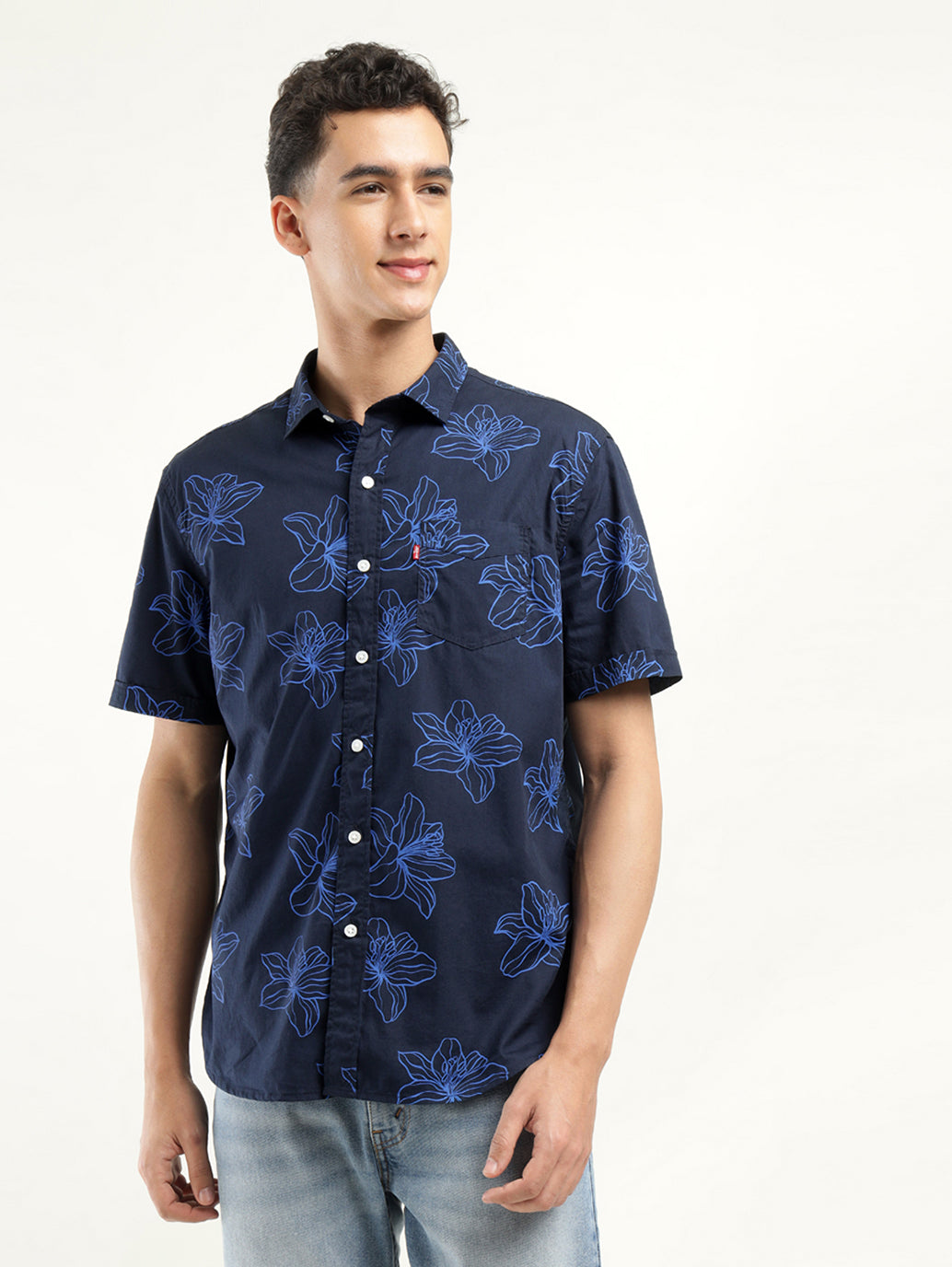 Men's Printed Slim Fit Shirt