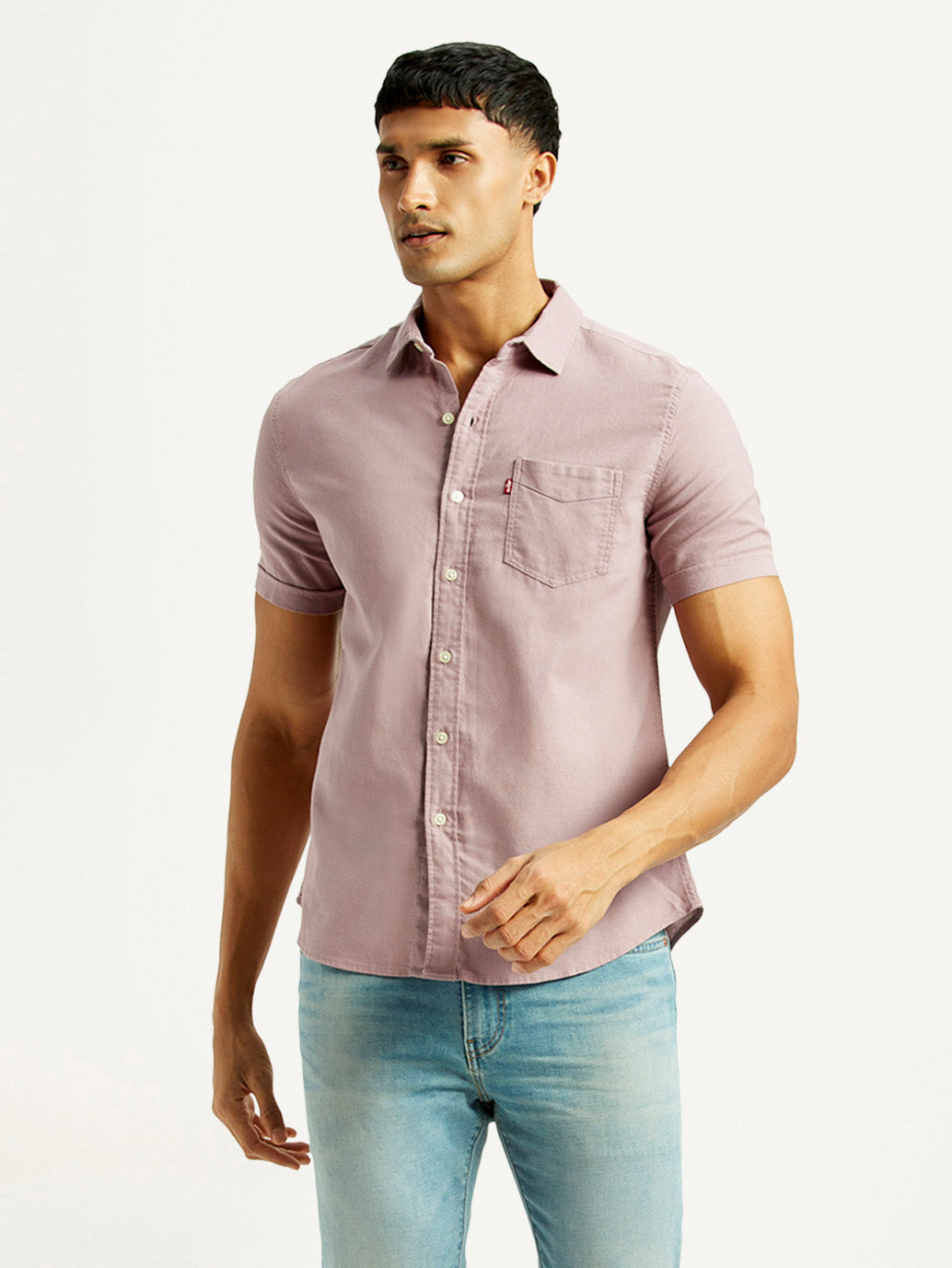 Men's Solid Slim Fit Oxford Shirt