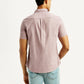 Men's Solid Slim Fit Shirt - Back View