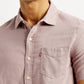 Men's Solid Slim Fit Shirt - Detail View
