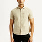 Men's Solid Slim Fit Shirt - Front View