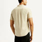 Men's Solid Slim Fit Shirt - Back View